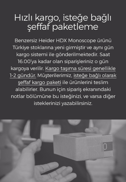 Benzersiz Heider HDX Monoscope ürünü Türkiye stoklarına yeni girmiştir