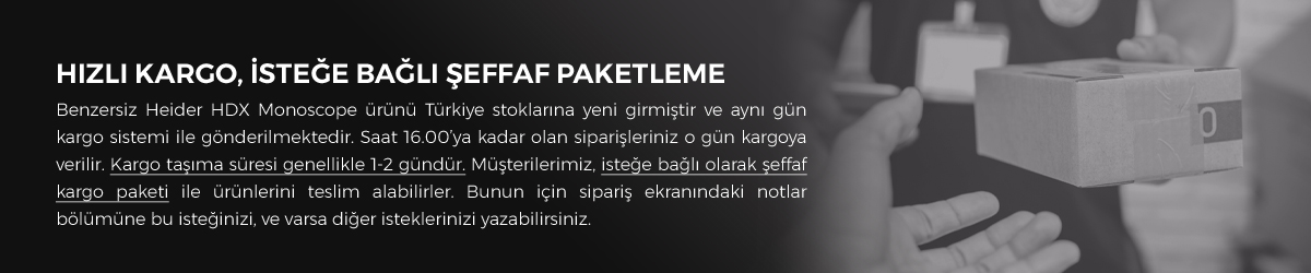 Benzersiz Heider HDX Monoscope ürünü Türkiye stoklarına yeni girmiştir